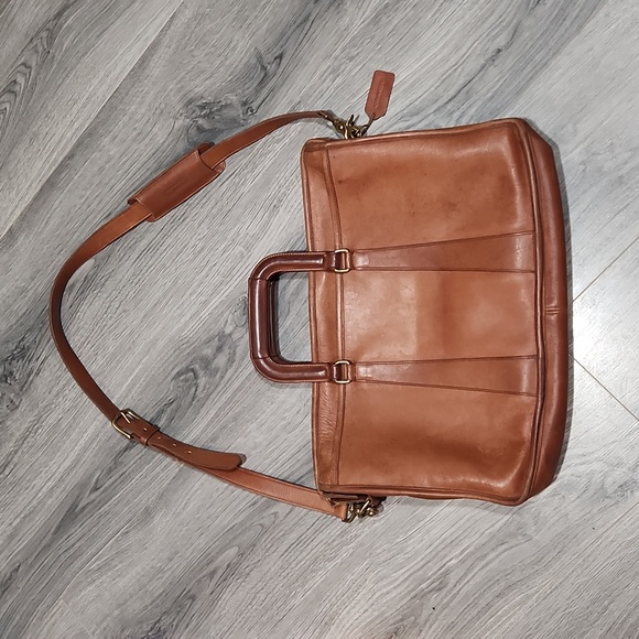 RARE Coach Vintage British Tan Embassy Briefcase - Picture 1 of 16